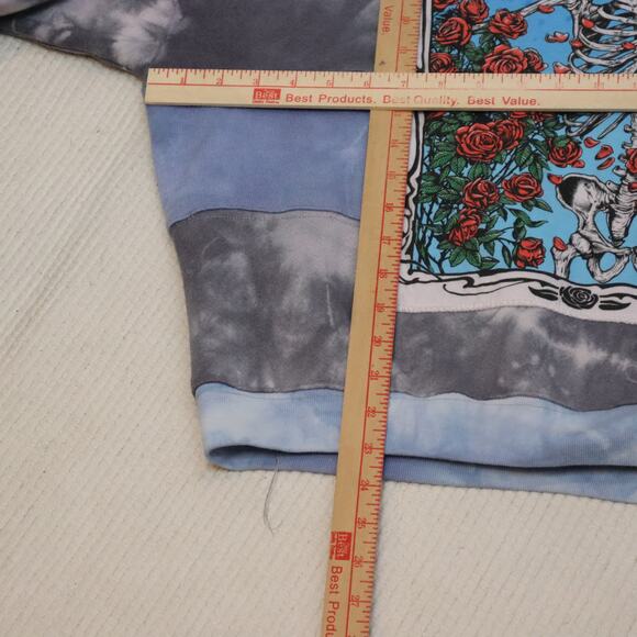 Grateful Dead Tie Dye appliqued Sweatshirt Size L - Picture 4 of 6